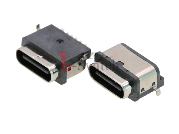 单排6PIN 防水IPX7 TYPE-C母座